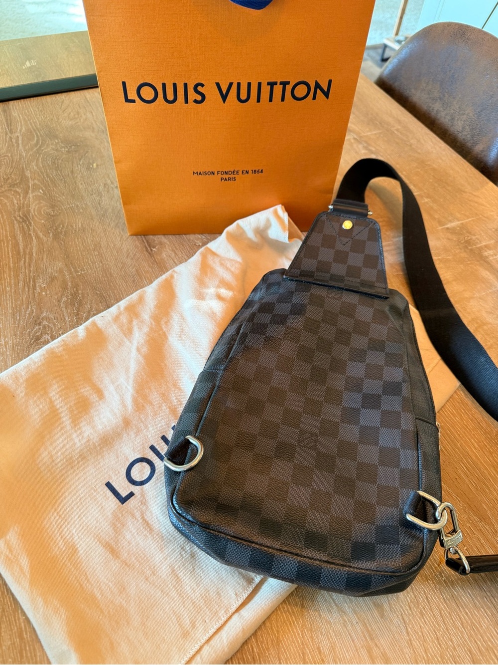 Louis Vuitton Black Damier Graphite Belt Bag - Picture 4 of 9